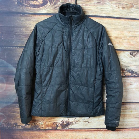 Columbia Puffer Womens Small Black Jacket Omni-Shield Interchange Titanium - Picture 1 of 12
